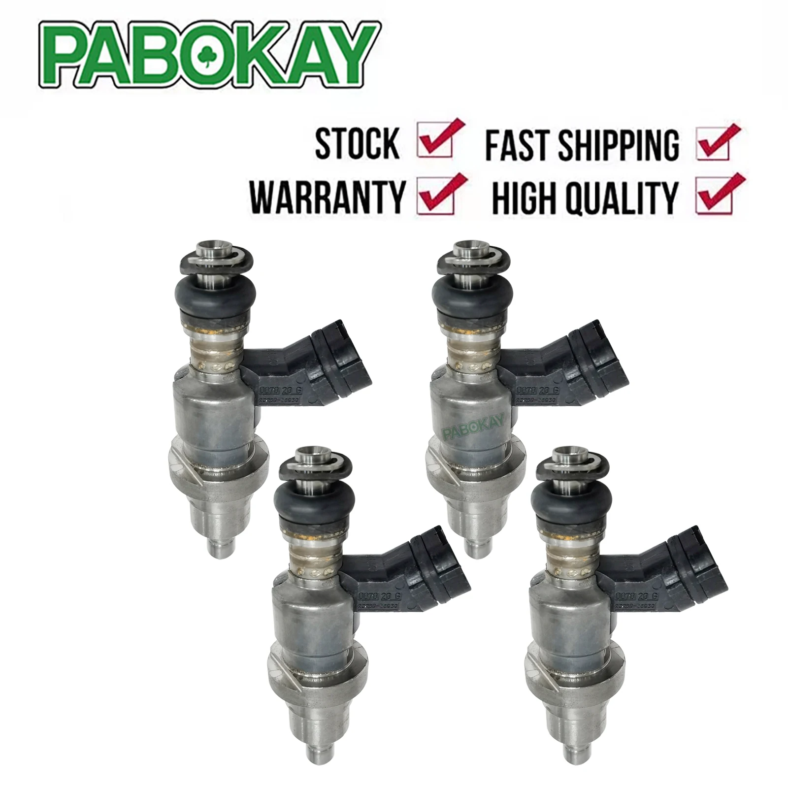 4 pieces x Genuine fuel injector 23250-28030 2325028030 for RAV4 1AZ 2AZ