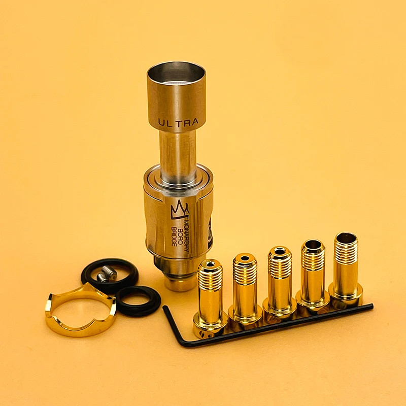 DSX Monarchy Mobb Ultra Style RBA puente Vape para BB Billet Boro Mod con 6 uds pines de aire 1,0/1,2/1,5/2,0/2,5/3,0mm
