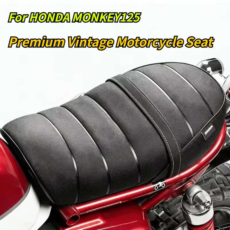 

Single Seat Motorcycle Accessories Front Rear black frosted Leather Pillow Seat Cushion For HONDA MONKEY 125 MONKEY125