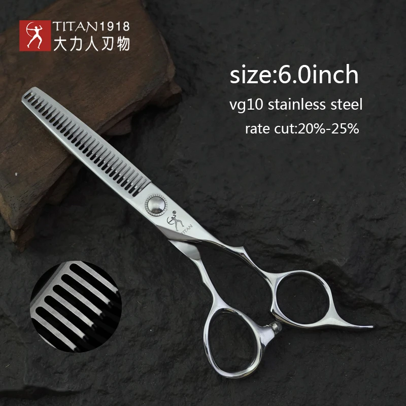 Titan Professionelle Friseurschere 6,0 Zoll VG10 Edelstahl Schneid- und Ausdünnungswerkzeug für Friseure – Detail 10