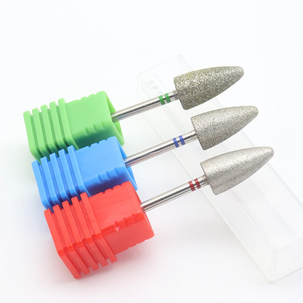 8mm Big Diamond Nail Drill Bit Rotary Burr stainless steel Foot Rasp Cuticle Cutter Pedicure Tool Accessories Mill Manicure feet