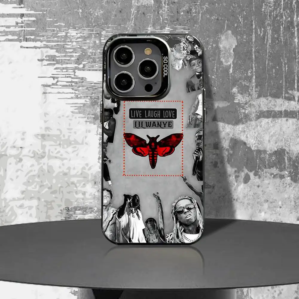 حافظة هاتف L-Lil W-Wayne Tha Carter VI لهاتف iPhone 16,15,14,13,12,11,Pro,XS,Max,Plus,Mini,SE4,E غطاء أسود غير لامع مقاوم للصدمات #2