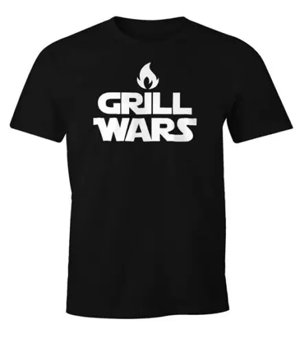 Herren T-Shirt Grill Wars Fun-Shirt Moonworks®