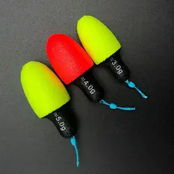 3PCS Nanomaterials Fishing Rock Float Superfine Sea Fishing Buoy Dual-purpose Eat Lead 3.0-15g Float Ice Fishing Accessories