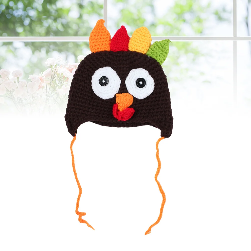 

Младенческая шапка в Турции, размер L, кофейная теплая эластичная шерстяная зимняя вязаная шапка, реквизит для фотосъемки новорожденных, детская зимняя шапка