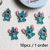10pcs Anime Stitching Alloy Enamel Charms Fashion Shiny Metal Pendant DIY Bracelet Necklace Earring Jewelry Keychain Accessory