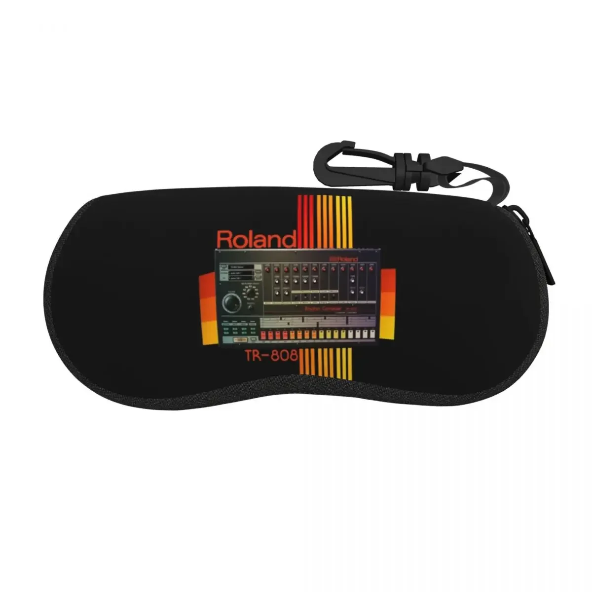 Roland Tr-808 Drum Machine Model Shell Glasses Case Portable Sunglasses Box Women Men Soft Eyeglasses Bag Pouch