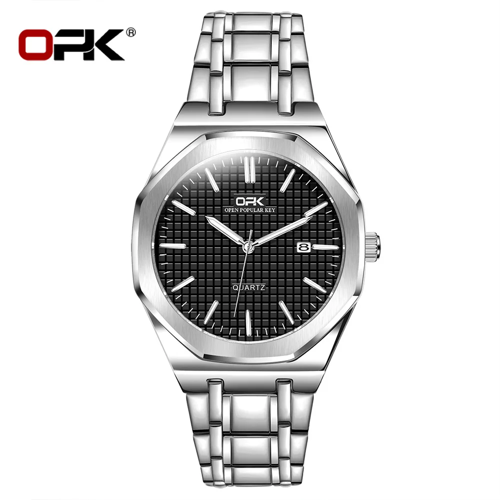 OPK brand watches simple fashion light luxury business waterproof quartz watch men's watch men's watch