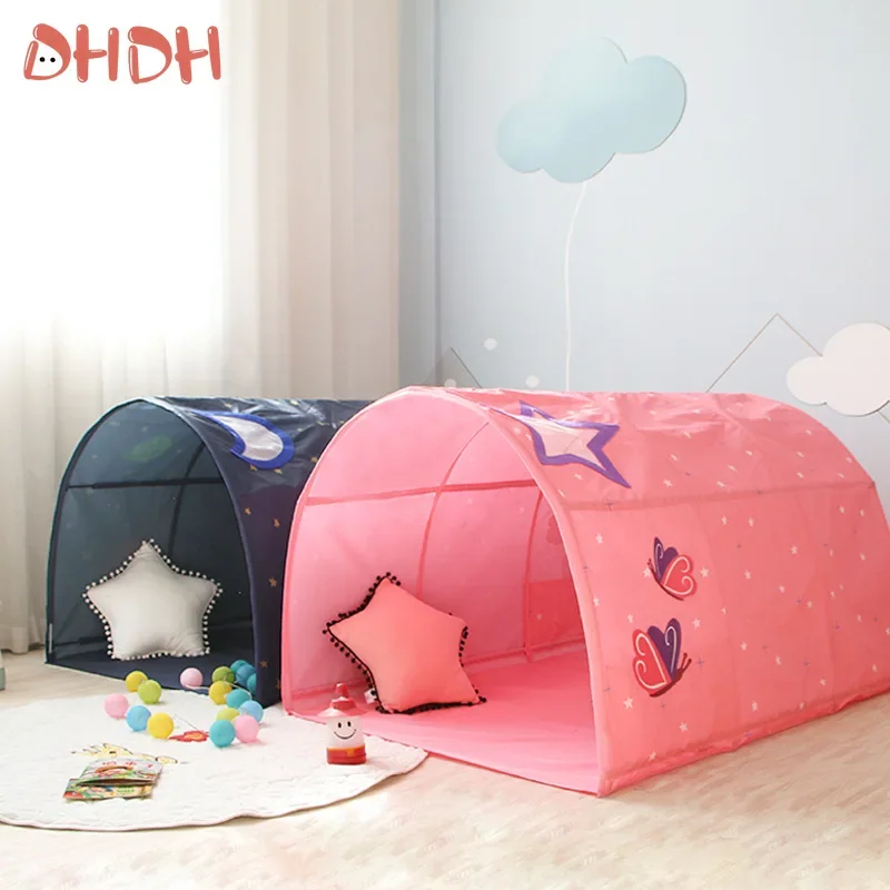Tienda de campaña para niños, casa de Castillo de princesa, sala de juegos, Wigwam de dibujos animados para niños, casa de juegos fácil de montar, tiendas de campaña de juguete, regalos