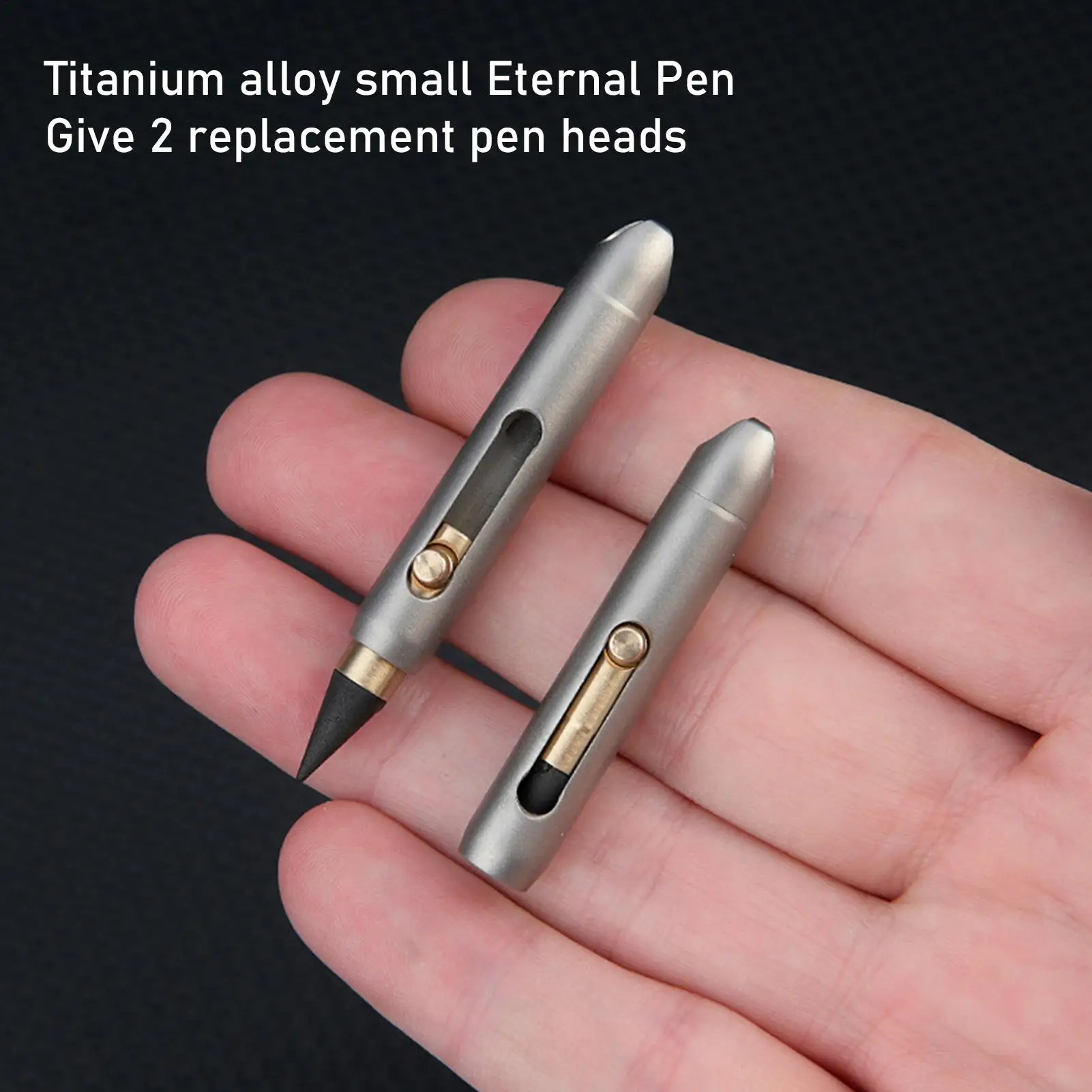Infinity Pencil Titanium Alloy Inkless Pencils Eternal Professional Pocket Pen for Writing Home School Supplies Unique Keychain view 4