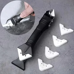 Multifunctional Silicone Glue Spatula, Ceramic Tile Angle Beauty Seam Removal Knife/metal Head 5-in-1 Silicone Seam Sealing Tool
