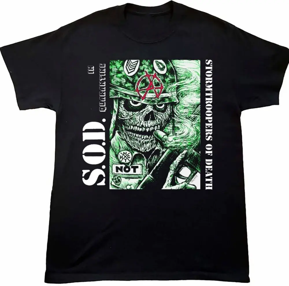 

Vtg S.O.D. Stormtroopers Of Death Band For Fans Cotton Black Unisex Shirt