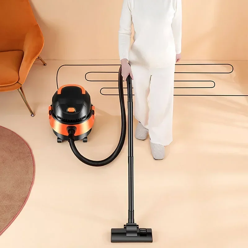 Home Electric Vacuum Cleaner Household Small Hand-held High Suction Power Car With Dry Wet Blowing Dual-purpose Powerful Barrel