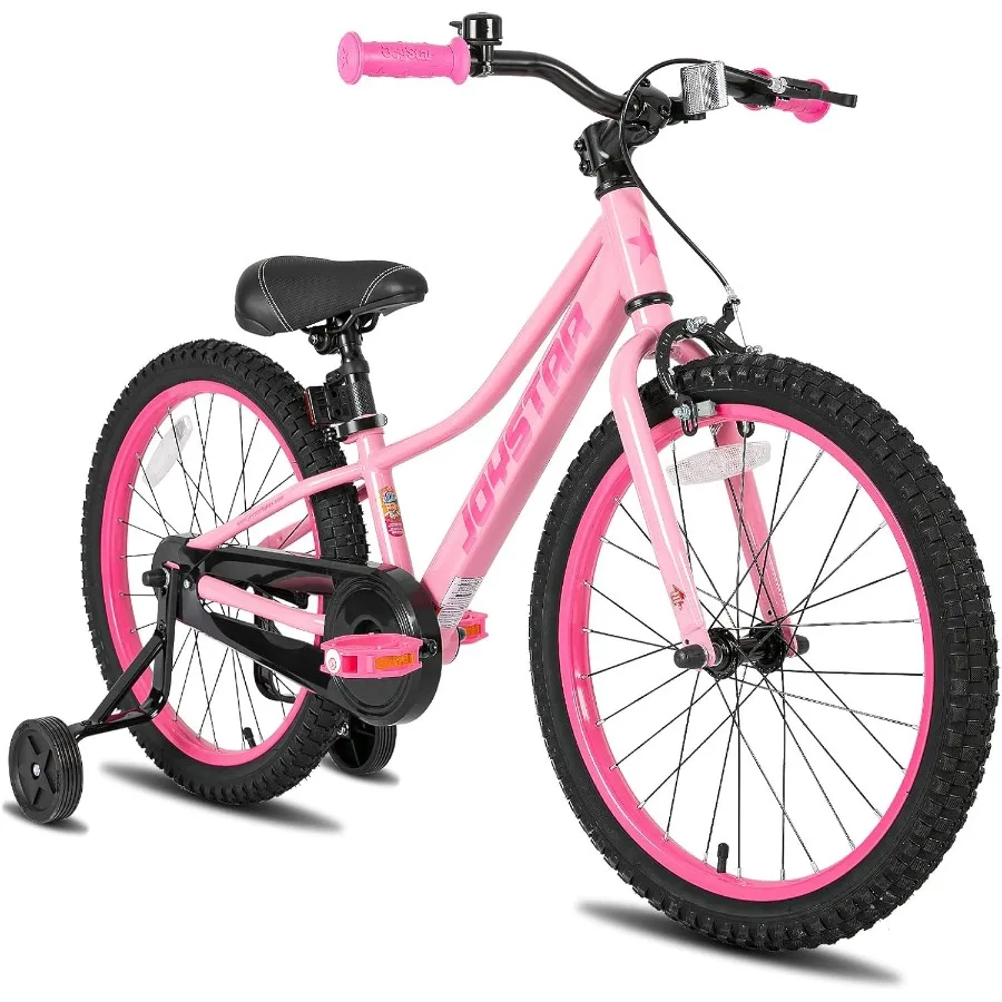 

20 Inch Bike for Ages 610 Years Old Boys Girls with Training Wheels and Handbrake Lightweight Mountain Bike for Outdoor Riding