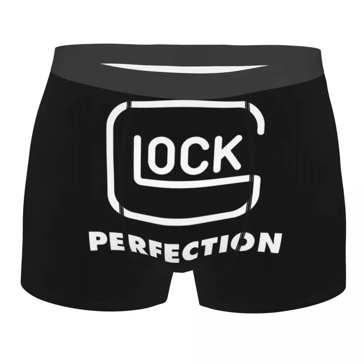 

Male Funny Fashion Glock Underwear USA Handgun Pistol Logo Boxer Briefs Breathable Shorts Panties Underpants