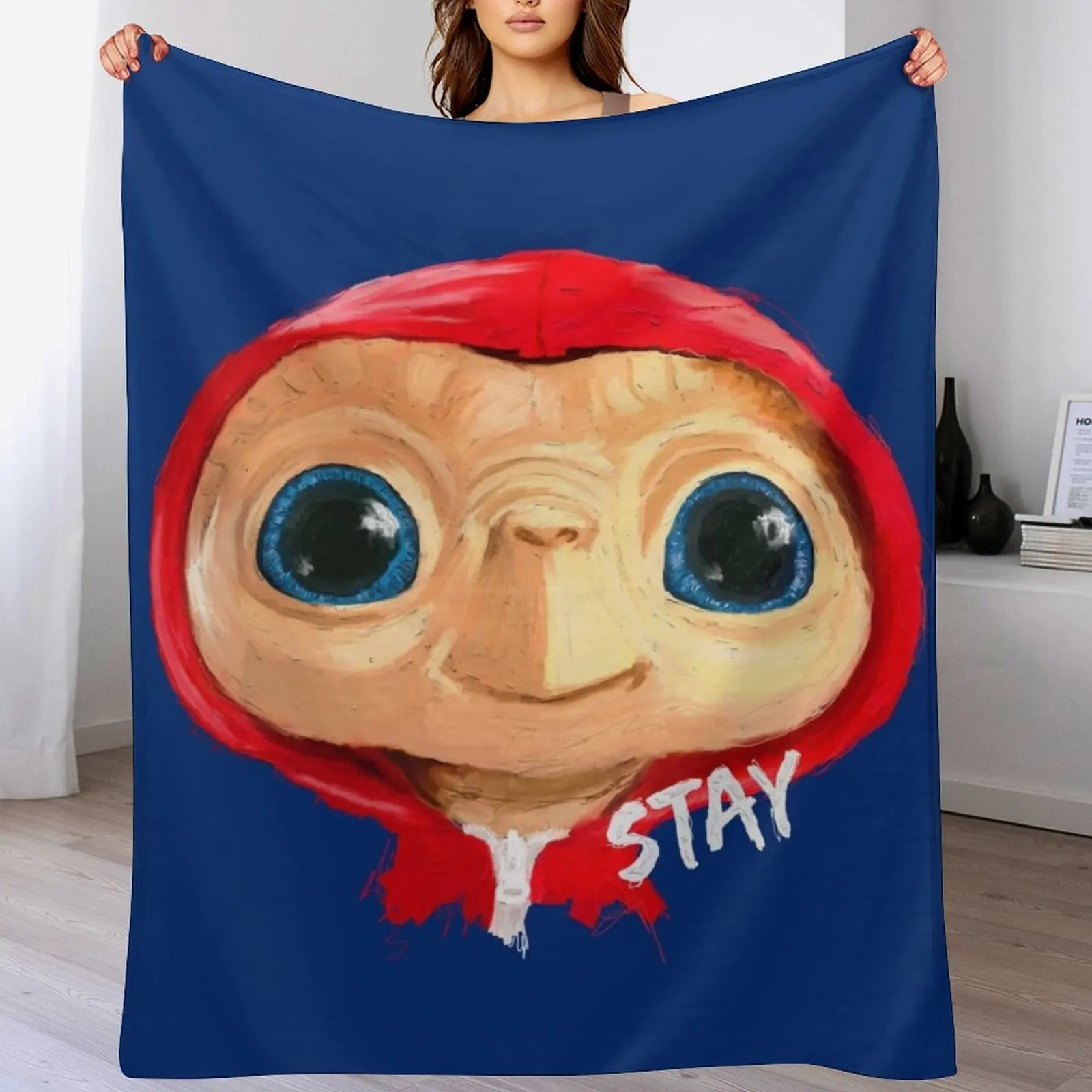 

Cute E.T. Throw Blanket Weighted Personalized Gift Blankets