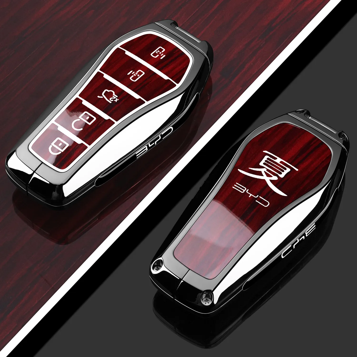 for 2025 BYD Xia Key Cover for Xia DMI Excellence Navigation Edition Premium Metal Full Enclosure Buckle