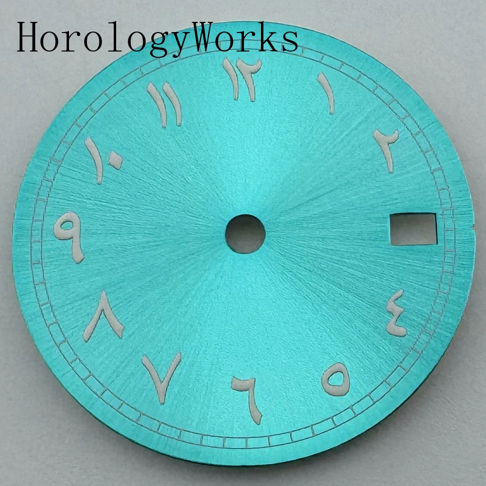 29mm Sterile Dial Luminous Fit NH35 Movement Fit 3/3.8 O'clock Crown Black Purple Pink Blue Green Watch Parts