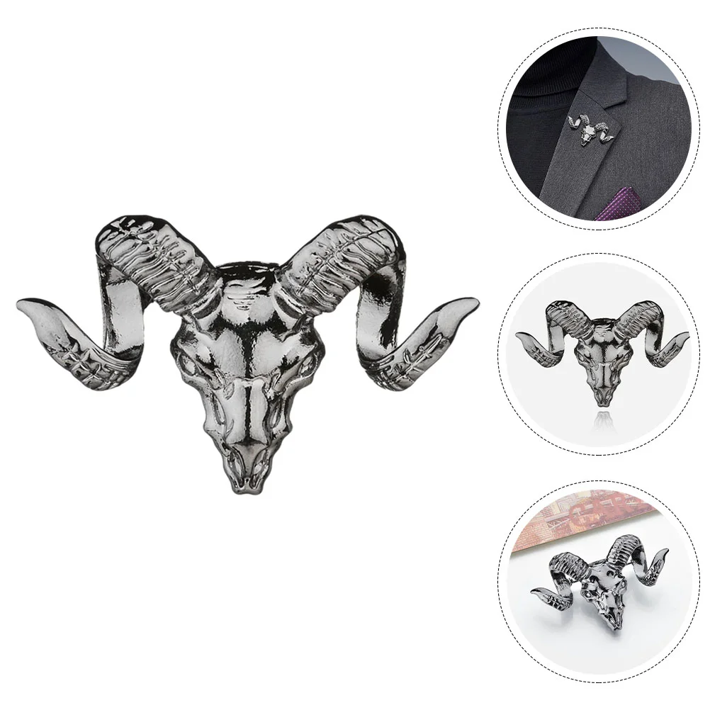 Brooch Jewelry Costume Pins for Men Fashion Ladies Brooches Vintage Alloy Man Goat