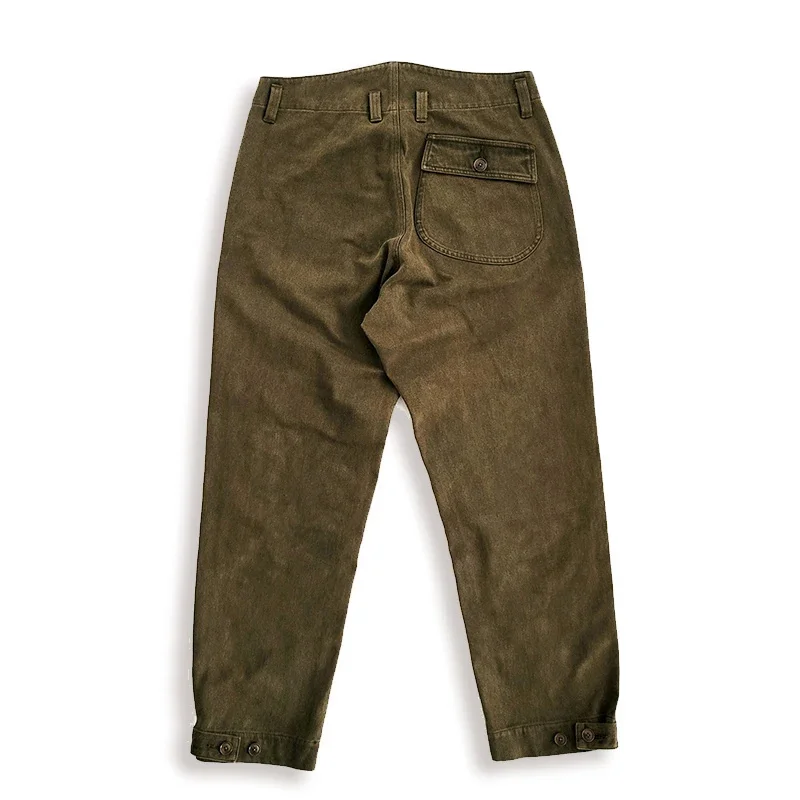 Cargo Pants for Men Loose Mid-Waist Green Coffee Pencil Vintage Safari Workwear Designer Clothes Streetwear