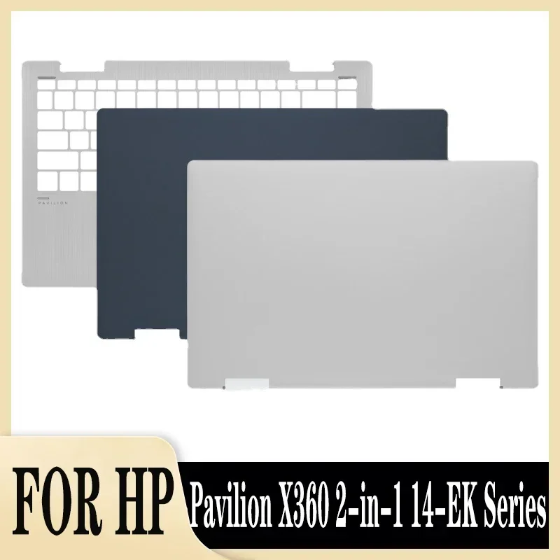 

Original New for Pavilion X360 2-in-1 14-EK Laptop LCD Back Cover Palmrest Top & Bottom Shell Silver/Blue