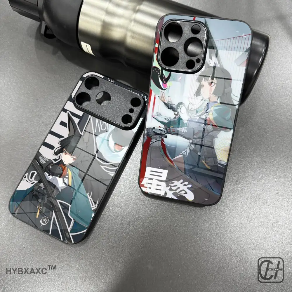 Z Zone Zero Miyabi Hoshimi Phone Case Tempered Glass Shell FOR IPhone 16ProMAX 14 12 17Pro Air 15 16 Plus 13 Pro MAX Cover view 2