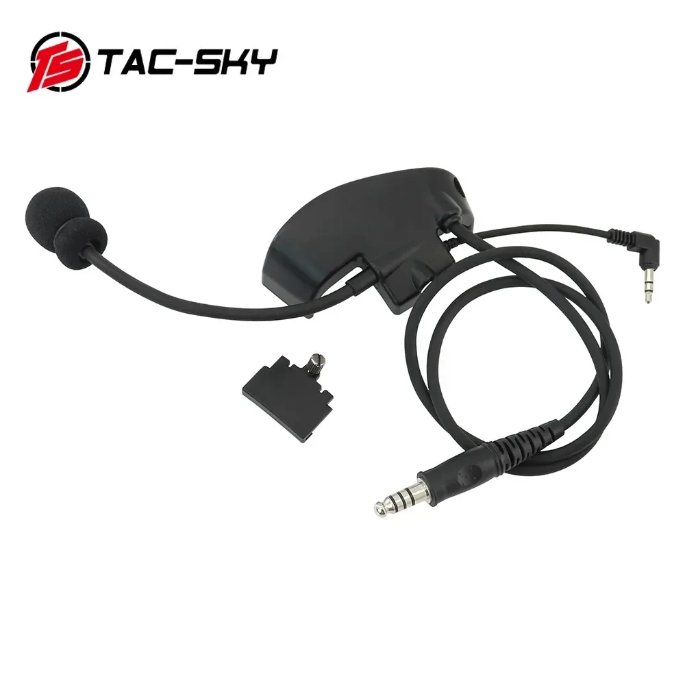 TS TAC-SKY Microphone and K-Tip 2-Pin U94 PTT for Howard Wright Impact Tact Electronic Sport Noise Canceling Headset