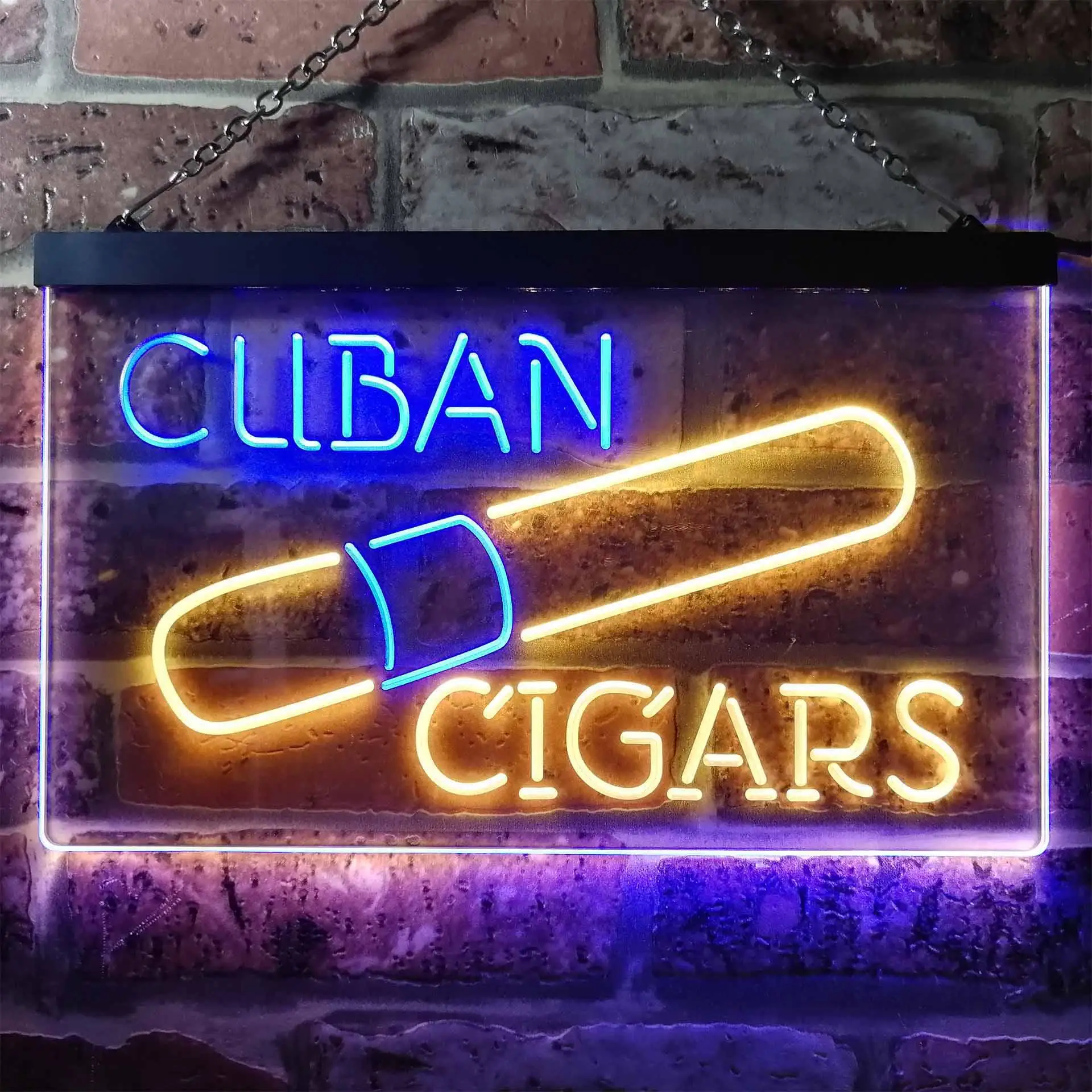 

CUBA CIGARS Dual Color Led Neon Sign st6-i2602