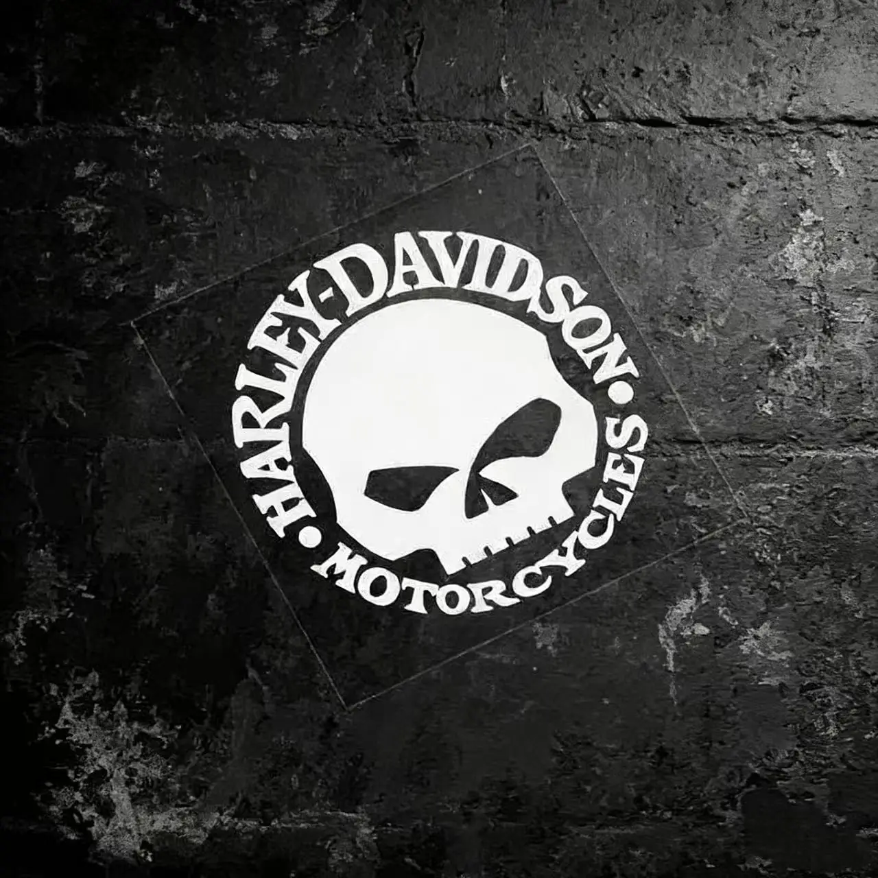Adesivo Decorativo de Vinil à Prova d'Água para Motocicletas Harley Davidson, Capacete e Caixa Traseira, Estilo Caveira, Refletivo e Modificado