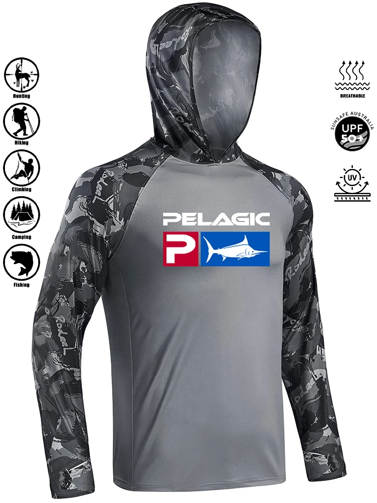 

PELAGIC 2024 New Hoodie Summer Casual Suitable Slim-fit Fashion Fishing Outdoor Sports Cycling Comfortable Lightweight Clothing