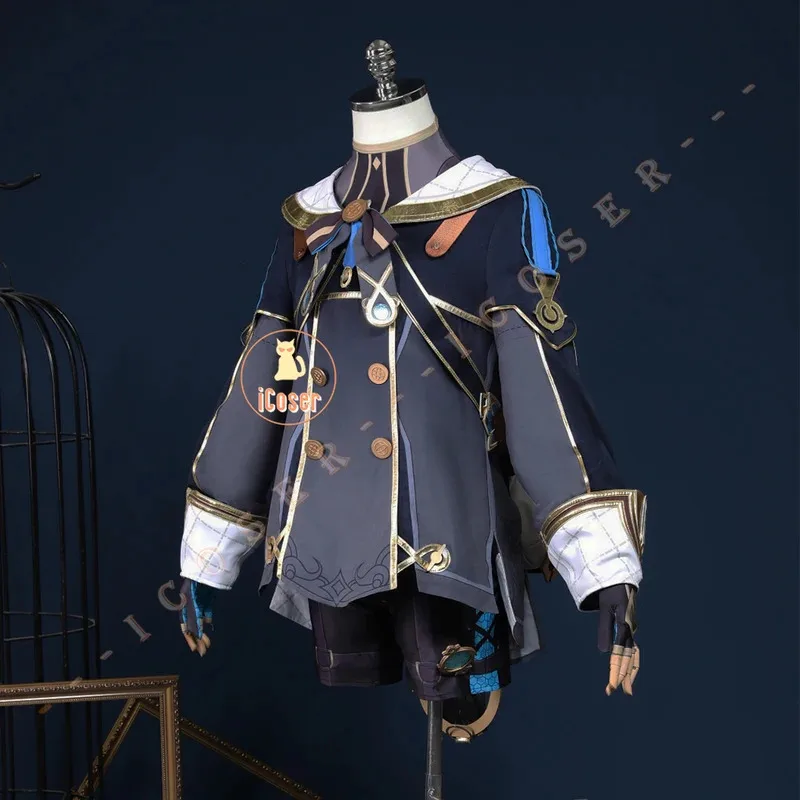 Freminet Cosplay disfraz peluca Genshin Impact Fontaine uniforme sombrero bolsa Lyney Lynette hermano buzo fiesta de Halloween para mujeres Mena;