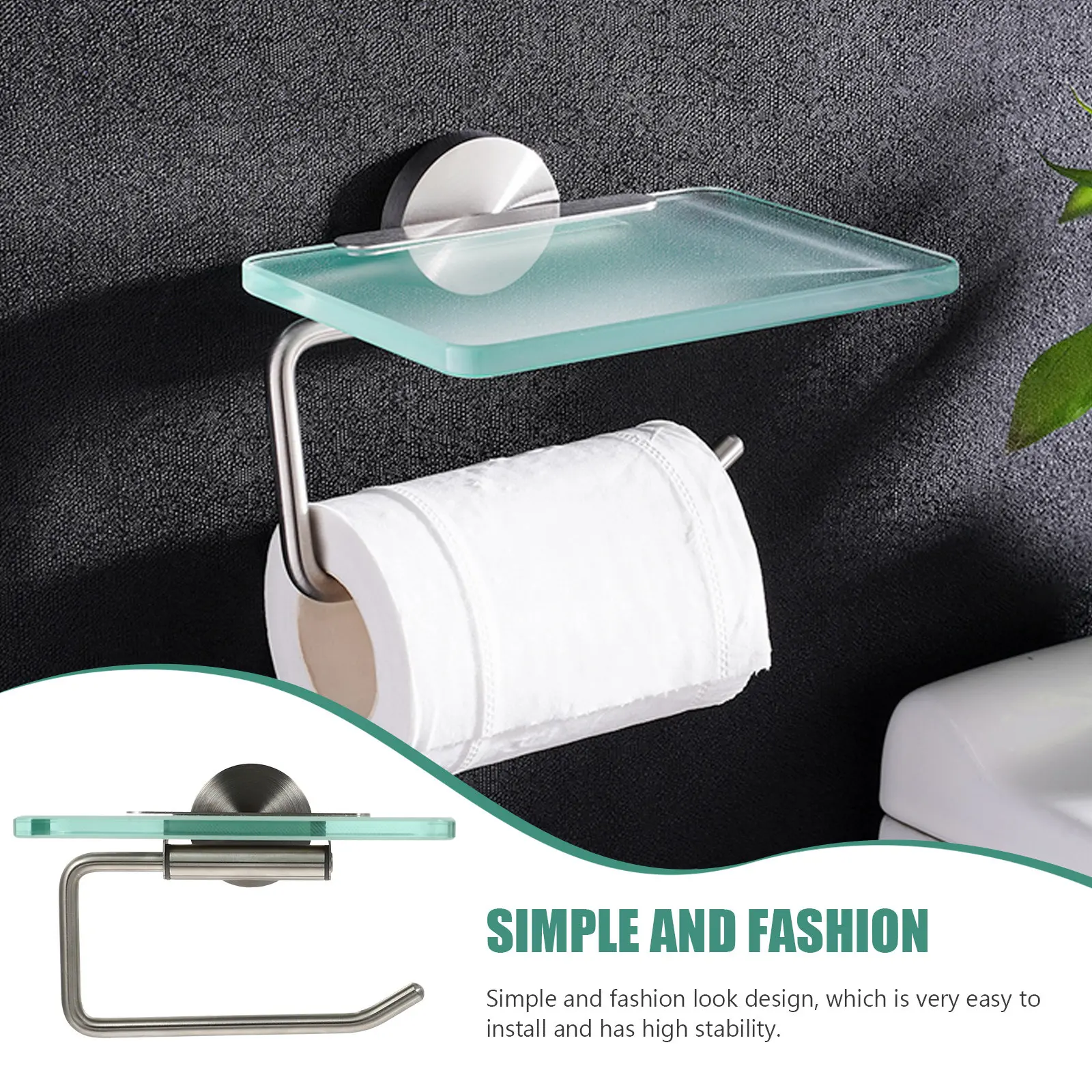 1pcs-wall-mounted-roll-paper-holder-sturdy-multifunction-tissue-rack-space-saving-bathroom-toilet-storage-organizer