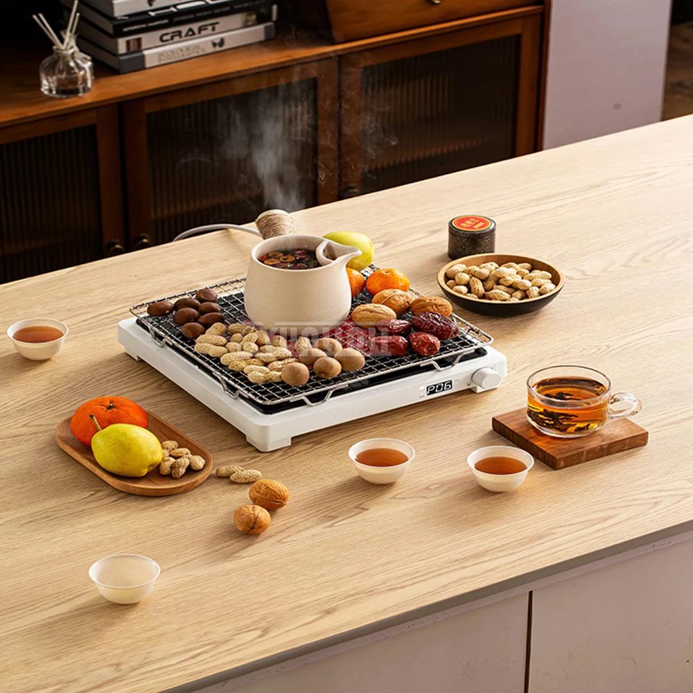 เตาเซรามิกไฟฟ้า2000วัตต์เตาทำความร้อนแบบอินฟาเรดพกพาเตาต้มชาอเนกประสงค์