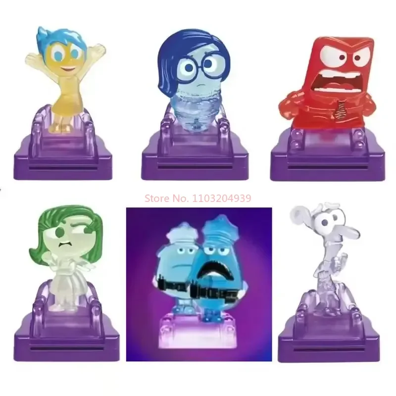 2024 Inside Out 2 Figure Disney Pixar Joy Sadness Anger Disgust Cosbi Collectible Figurine Doll Kids Birthday Gift