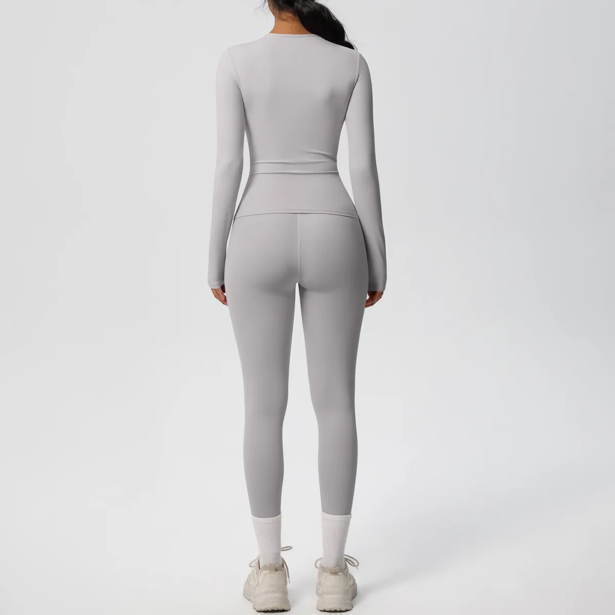 

2PCS Yoga Suit Gym Set Women Sportswear Workout Long Sleeve Women Tracksuit Running Sports Shirt Yoga Clothing Fitness Yoga Set