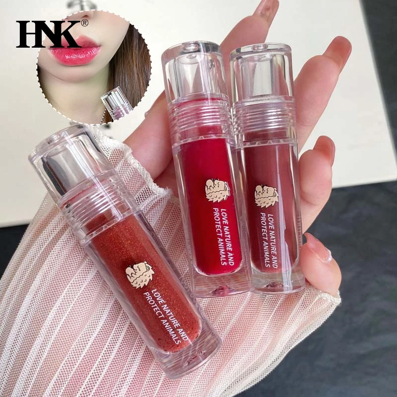 Lip Tint Non-stick Cup Liquid Lipstick Blush Waterproof Long Lasting Mirror Water Lip Gloss Lips&cheek Makeup