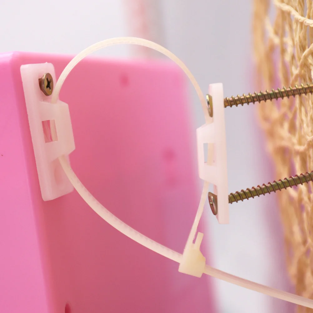 

10Set Furniture Anti Tip Kit Plastic Buckle Baby Proofing Safety Cabinet Anchors for Home Use Secure Furniture Against Toppling