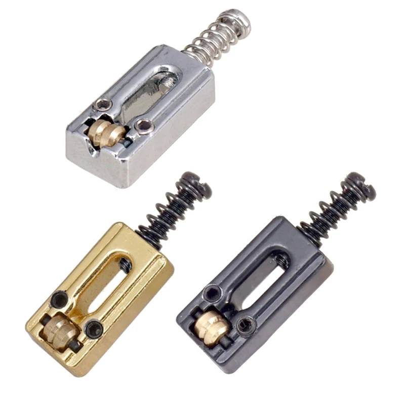 

6 Pcs Guitar Tremolo Bridge Saddles Electric Guitar Replacement Bridge Metal 6 String Roller Saddles Guitar Parts
