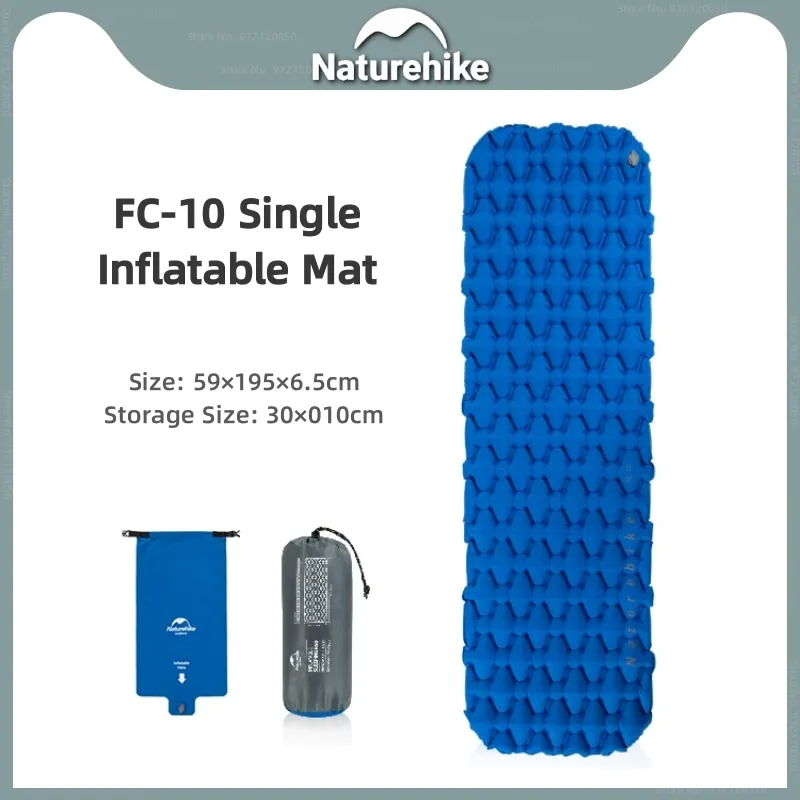 

Naturehike Camping Inflatable Mattress Portable Ultralight Air Cushion Nylon TPU Waterproof Outdoor Camp Tent Air Sleeping Pad