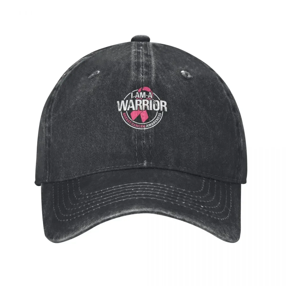 

Breast Cancer Awareness I Am A Warrior Breast Cancer Awareness Ribbon Baseball Cap Hood New In Hat Rugby Man Women's