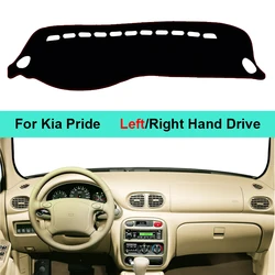 Car Dashboard Cover Carpet Pad For Kia Pride Auto Sun Shade DashMat Anti-UV Anti-sun Rug Dash Mat