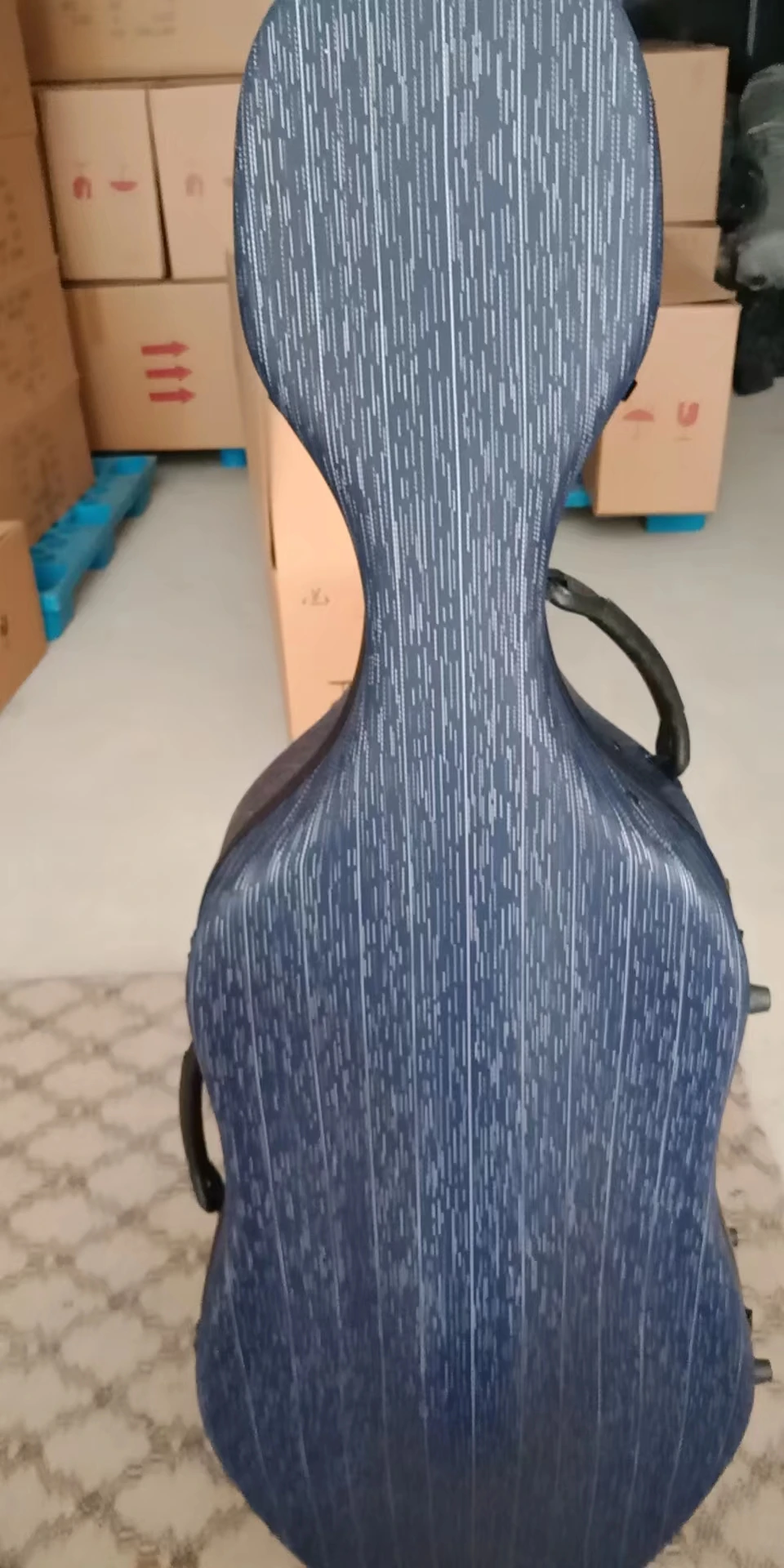 Wholesale Factory Price Hard Carbon Fiber Cello case 1/2 1/4 1/8