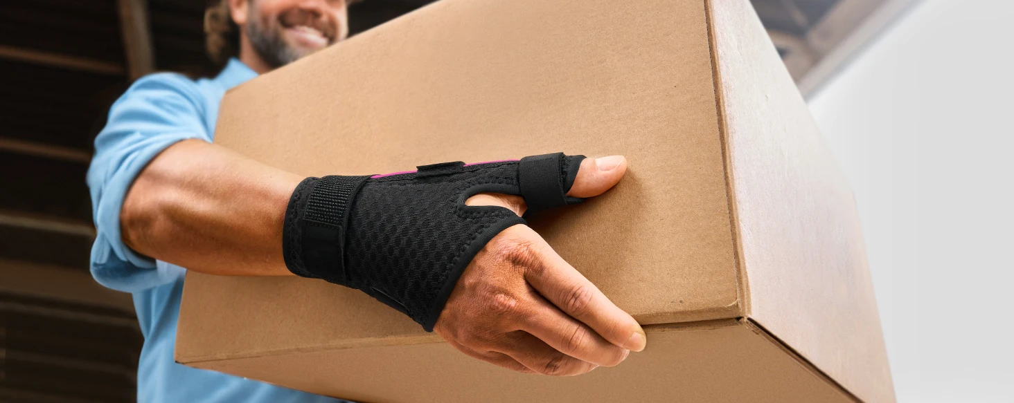 1/2 Stück Handgelenkstütze bei Arthritisschmerzen, Daumenbandage für Triggerfinger, für Männer und Frauen, Sport, De Quervain, Sehnenentzündung, CMC – Detail 4