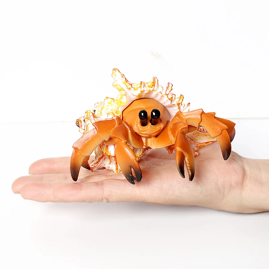 Realistic Hermit Crab Figurine Durable PVC Sea Creature Animal Model Figures Educational Toy for Kids Toddlers Boys Girls view 5