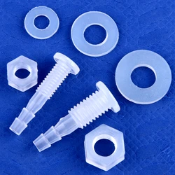 Aquarium Fish Tank Partition Straight Through 5~200Pcs Half Through Board Direct With Nut Gasket Joint Water Tank Hose Connector