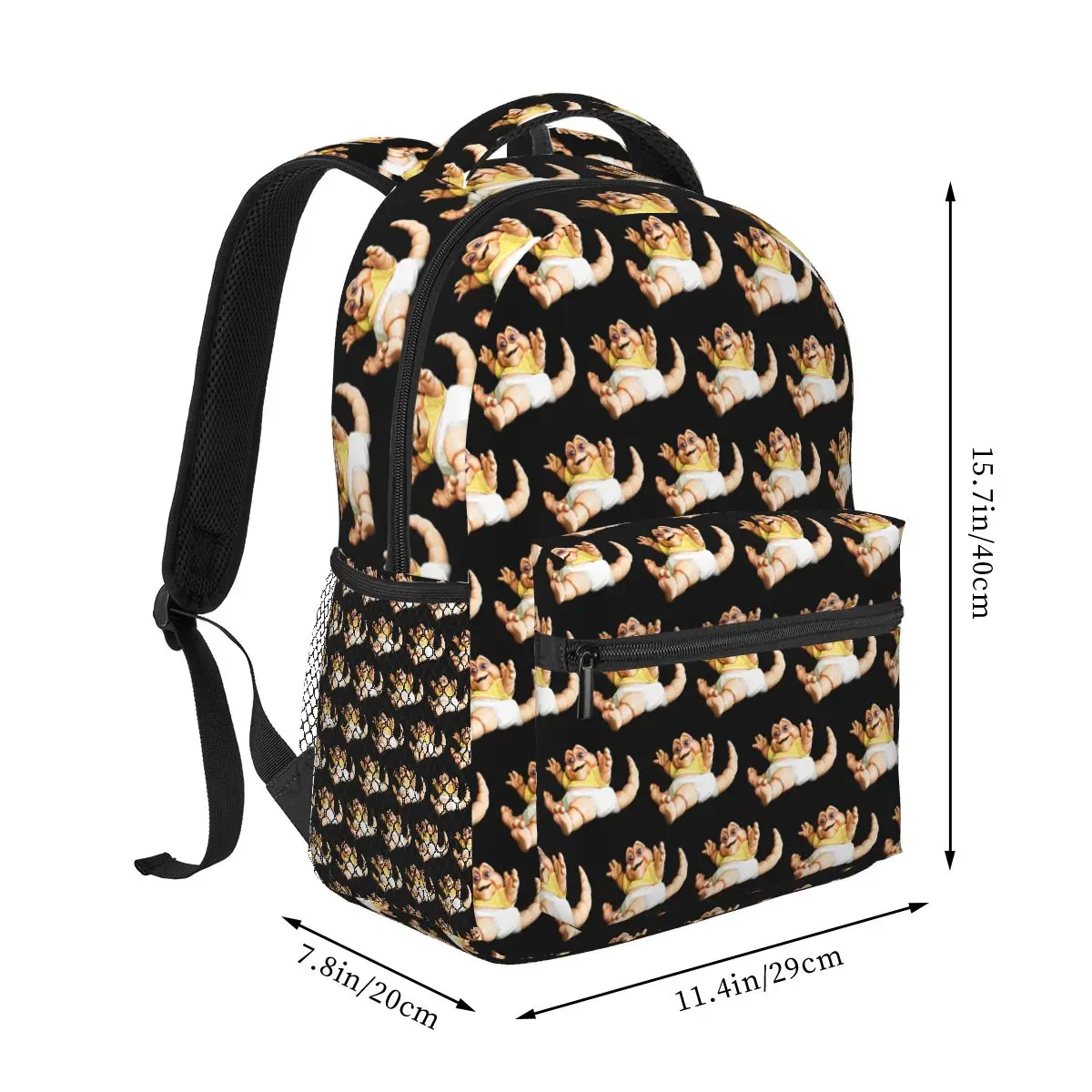 Mochilas do bebê Sinclair para meninos e meninas, mochila para estudantes, mochila para laptop dos desenhos animados, bolsa de ombro, grande capacidade