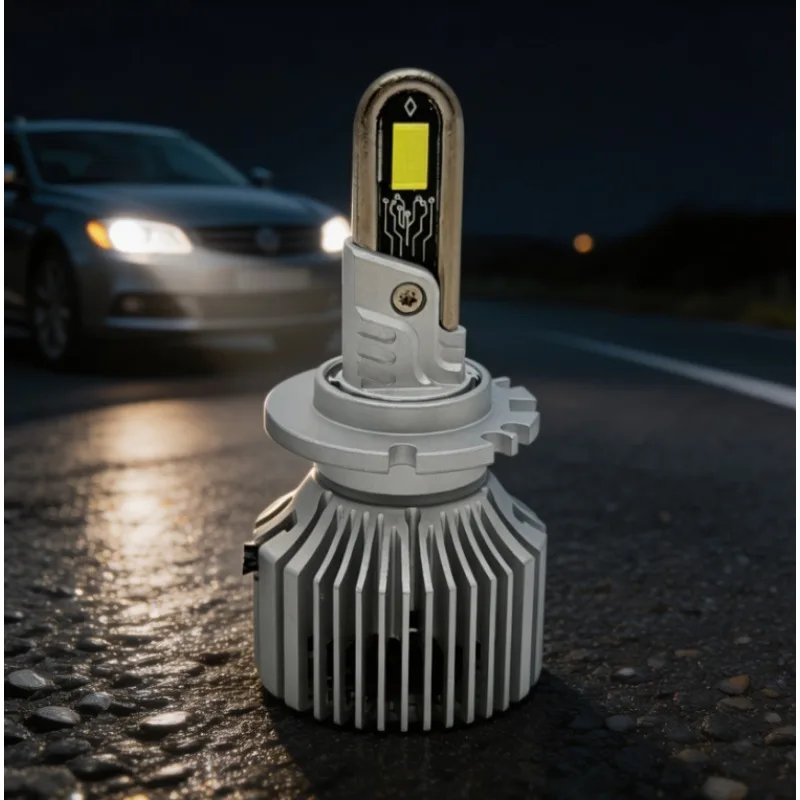 12000LM D2S H7 D1S LED Headlight Bulbs 4/6 Copper Tube Cooling Super Bright Auto Headlamp High Performance Replacement 2PCS