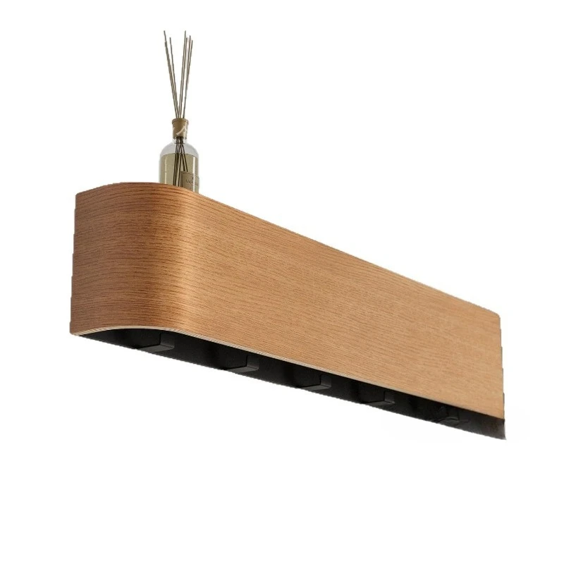 Wandgarderobe Kleiderständer Walnuss Wandhaken, Garderobenständer für den Eingangsbereich, Wandhaken für Mäntel, Furnier-Kleiderhaken
