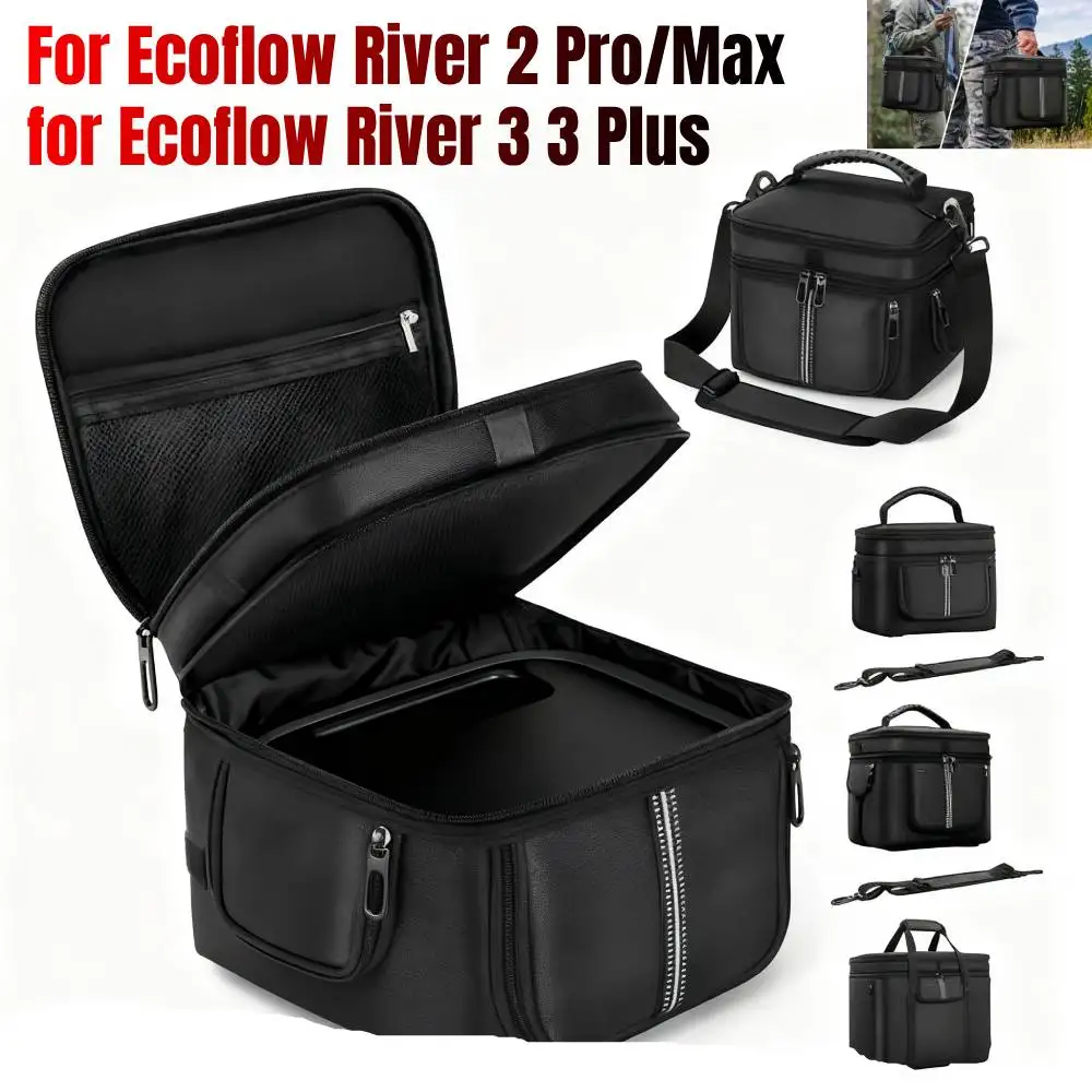حقيبة حمل لـ Ecoflow River 2 Pro/Max حقيبة محطة طاقة محمولة حقيبة تخزين مقاومة للماء لـ Ecoflow River 3/3 Plus