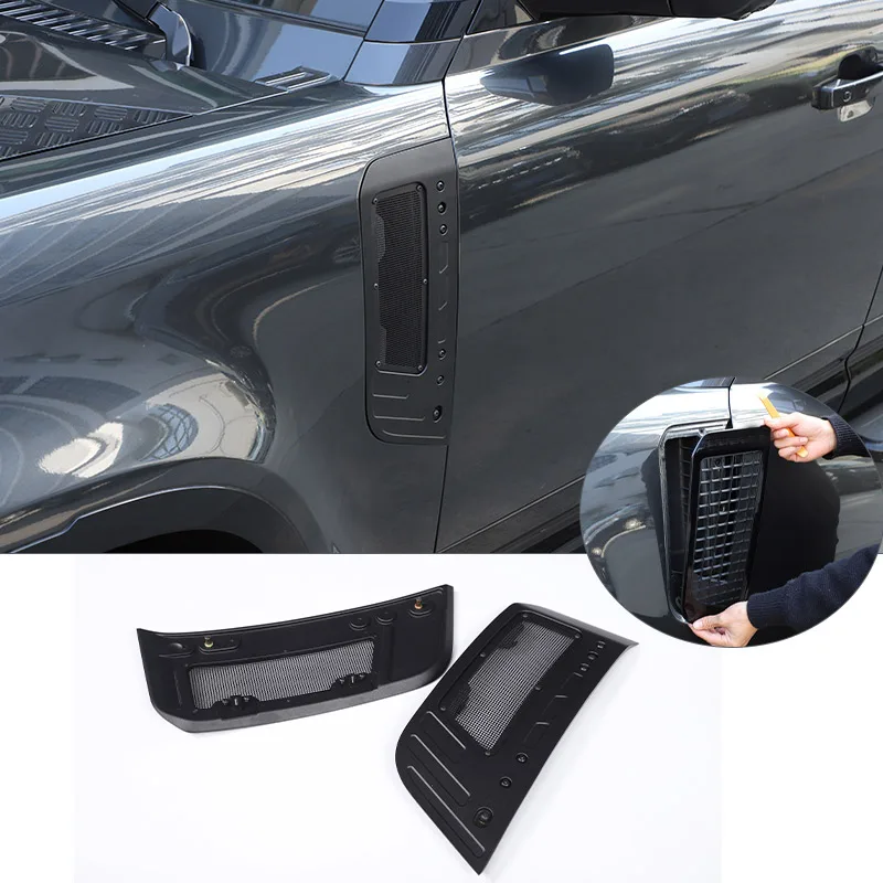 For Land Rover Defender 90 110 2020-2026 Car Leaf Board Air Intake Grille Insect Proof Grille Fender Screen Anti-Blocking Cover